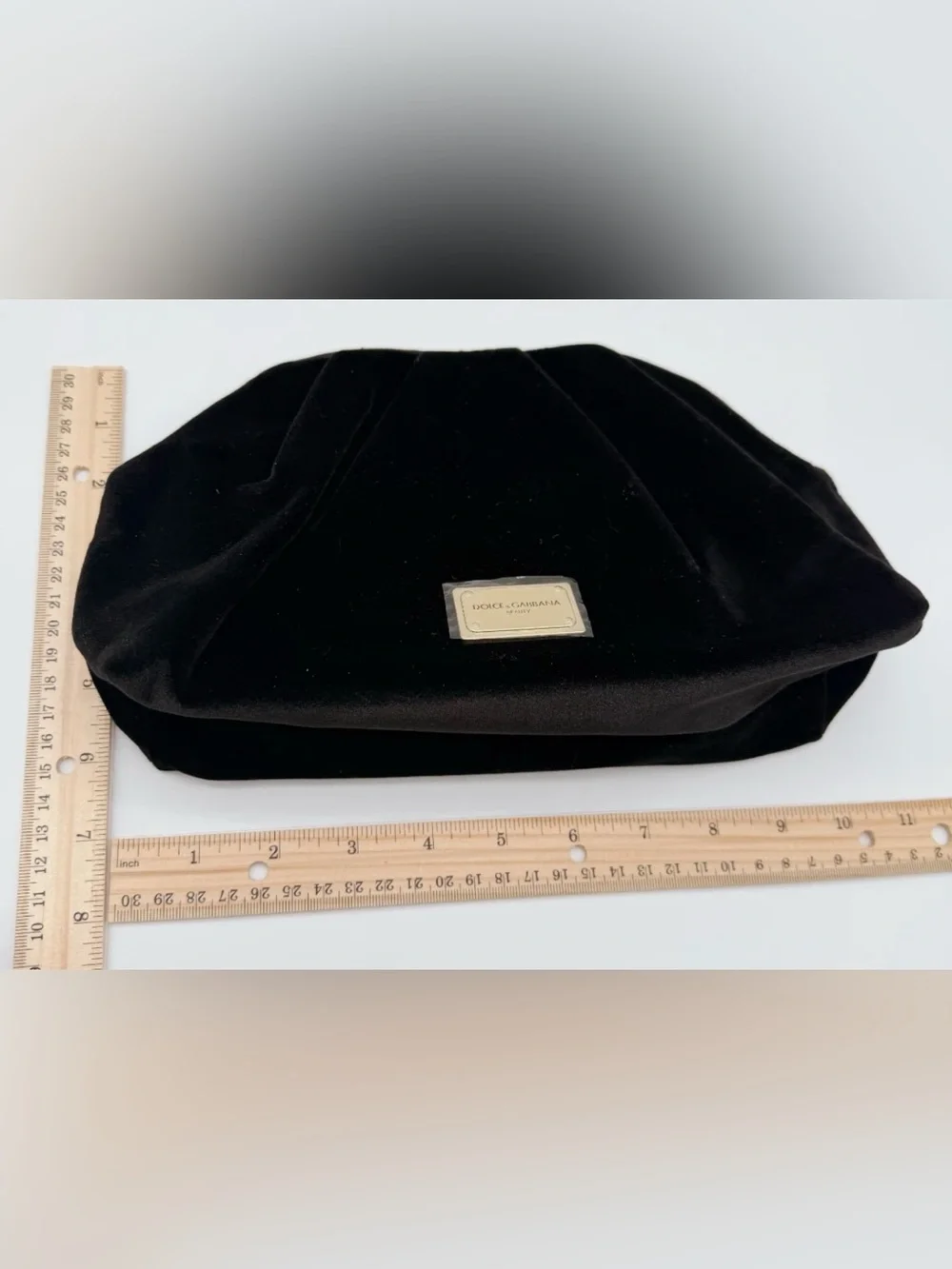 Dolce & Gabbana Beauty velvet cosmetic bag